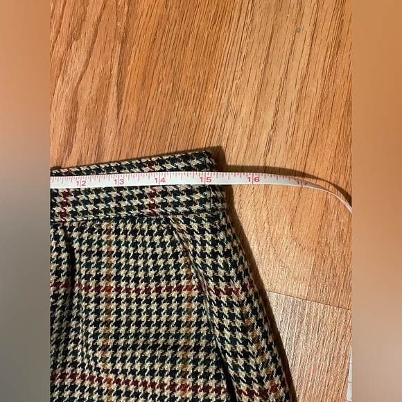 Vintage Leslie Fay Sportswear Houndstooth Wool Pencil Skirt Sz 14 - Picture 4 of 10